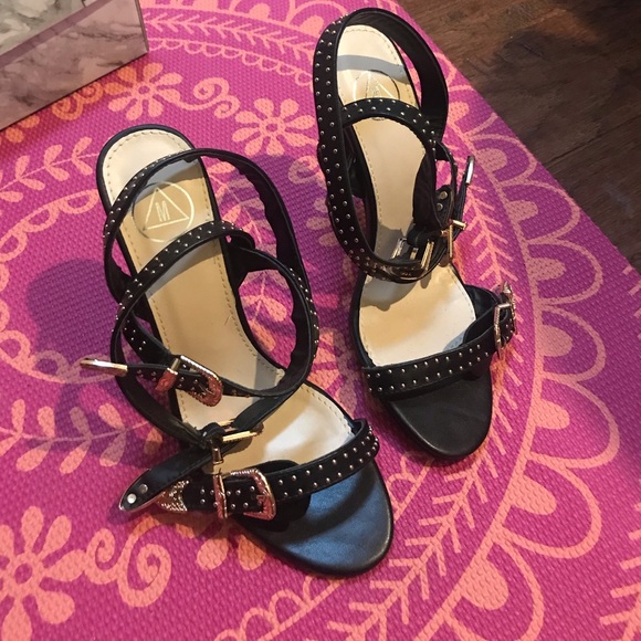 Missguided Shoes - Festival Black Heels